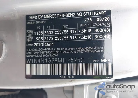 2021 Mercedes-Benz Gla 250 z USA, uszkodzony, nr VIN W1N4N4GB8MJ175252